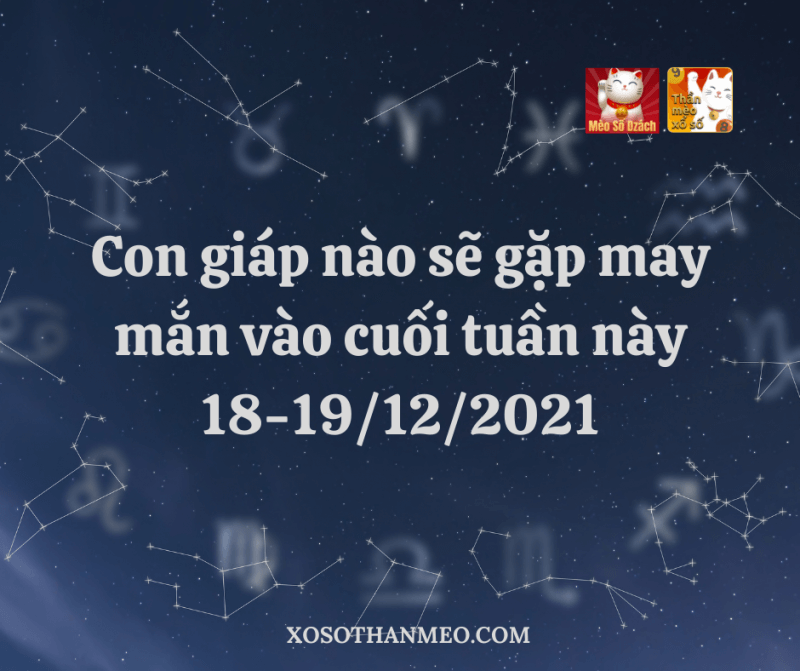 Con giáp nào sẽ gặp may mắn vào cuối tuần này 18-19/12/2021