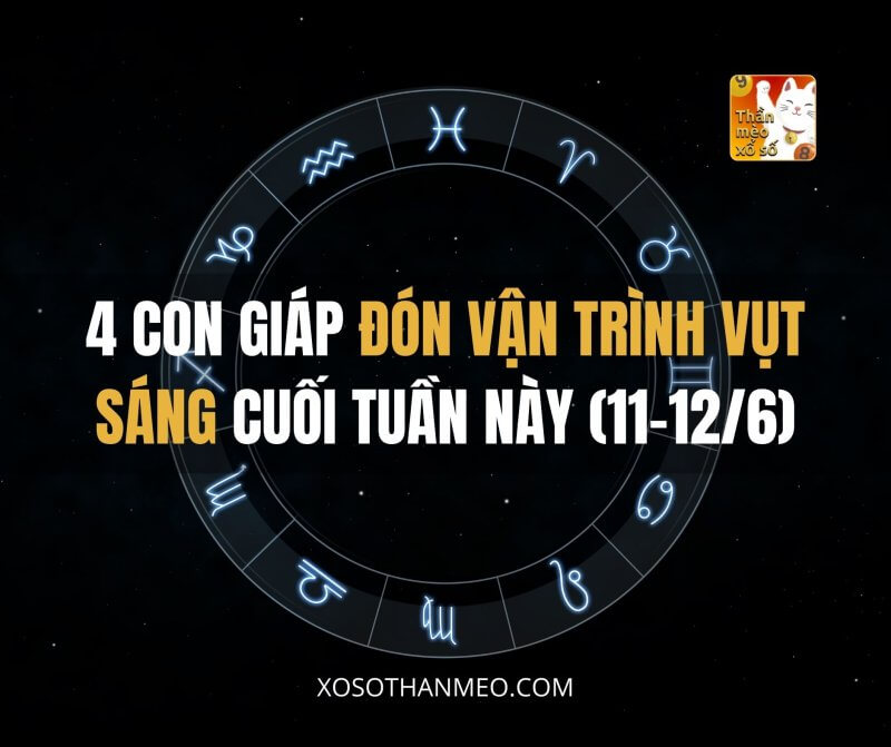 4 con giáp đón vận trình vụt sáng cuối tuần này (11-12/6)