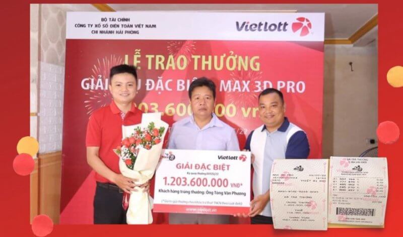 Người chơi Sơn La trúng giải phụ đặc biệt Vietlott 1,2 tỷ