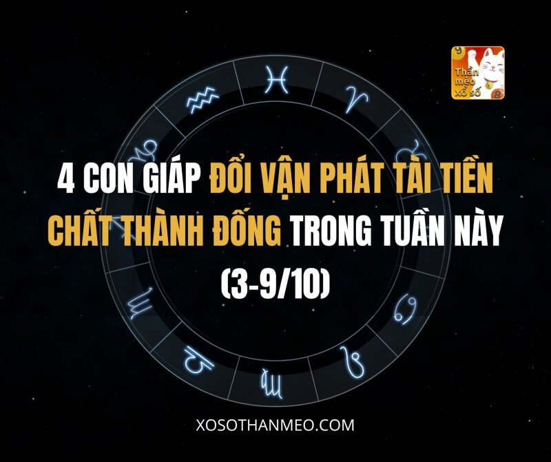 4 con giáp đổi vận phát tài, tiền chất thành đống trong tuần này (3-9/10)