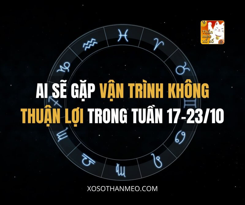 Chia buồn với 3 con giáp xui xẻo tuần này (17-23/10). Bạn cần phải nhắc nhở bản thân cố gắng hết sức, tránh lơ là kẻo kẻ tiểu nhân hãm hại.