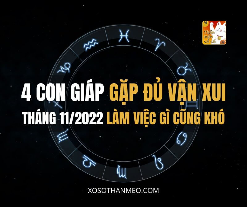 4 con giáp gặp đủ vận xui, tháng 11/2022 làm việc gì cũng khó