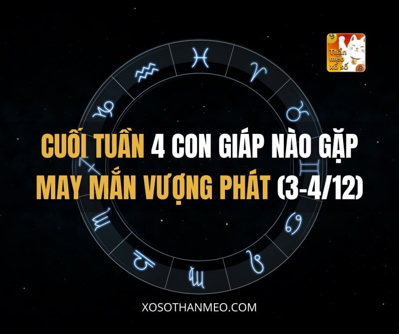 Cuối tuần 4 con giáp nào gặp may mắn vượng phát (3-4/12)