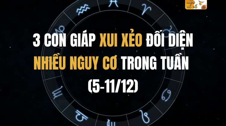 3 con giáp xui xẻo đối diện nhiều nguy cơ (5-11/12)