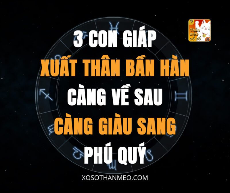 3 con giáp xuất thân bần hàn càng về sau càng giàu sang phú quý