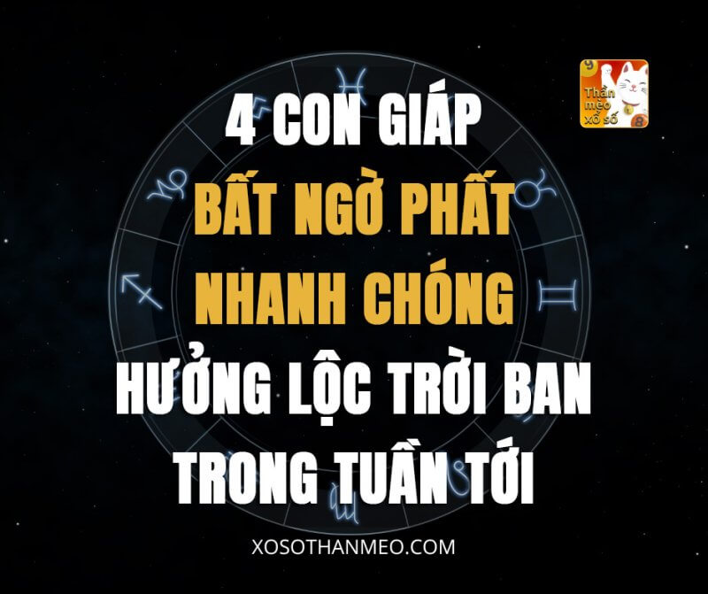 4 con giáp bất ngờ phất nhanh chóng, hưởng lộc trời ban trong tuần tới