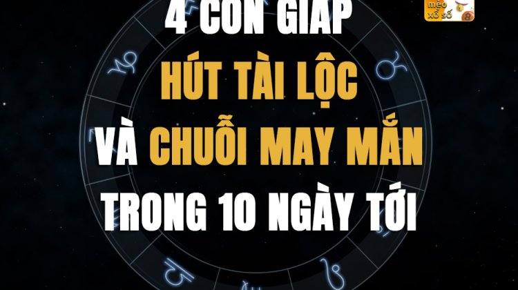 4 con giáp hút Tài Lộc và chuỗi may mắn trong 10 ngày tới