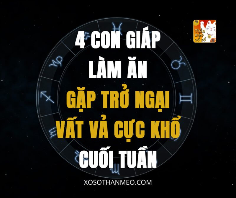 4 con giáp làm ăn gặp trở ngại, vất vả cực khổ cuối tuần