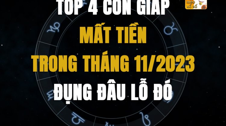 Top 4 con giáp mất tiền trong tháng 11/2023, đụng đâu lỗ đó