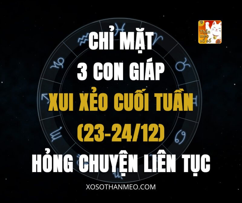 Chỉ mặt 3 con giáp xui xẻo cuối tuần (23-24/12), hỏng chuyện liên tục