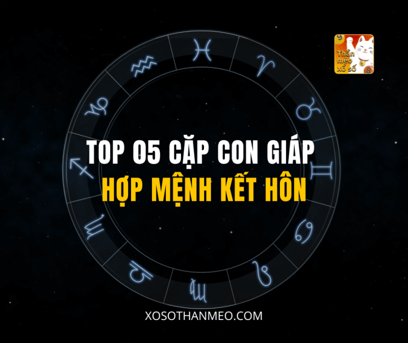 TOP 05 CẶP CON GIÁP HỢP MỆNH KẾT HÔN