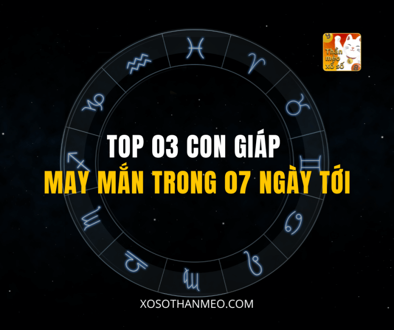 TOP 03 CON GIÁP MAY MẮN TRONG 07 NGÀY TỚI