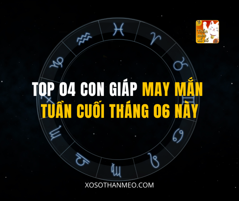 T0P 04 CON GIÁP MAY MẮN TUẤN CUỐI THÁNG 06 NÀY