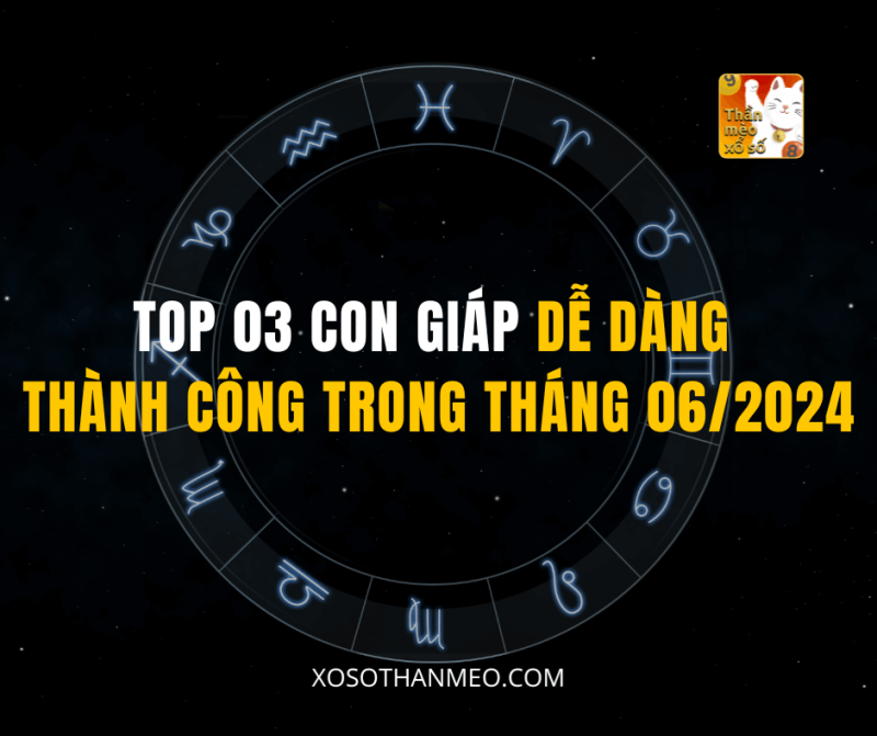 TOP 03 CON GIÁP DỄ DÀNG THÀNH CÔNG TRONG THÁNG 06/2024