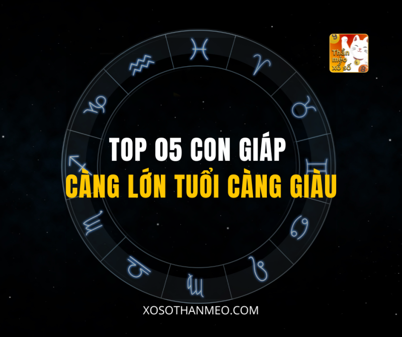 TOP 05 CON GIÁP CÀNG LỚN TUỔI CÀNG GIÀU