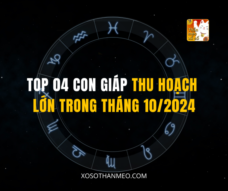 TOP 04 CON GIÁP THU HOẠCH LỚN TRONG THÁNG 10/2024