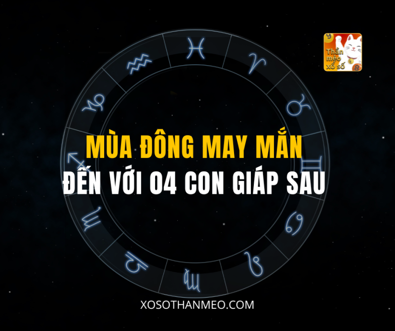 MÙA ĐÔNG MAY MẮN ĐẾN VỚI 04 CON GIÁP SAU