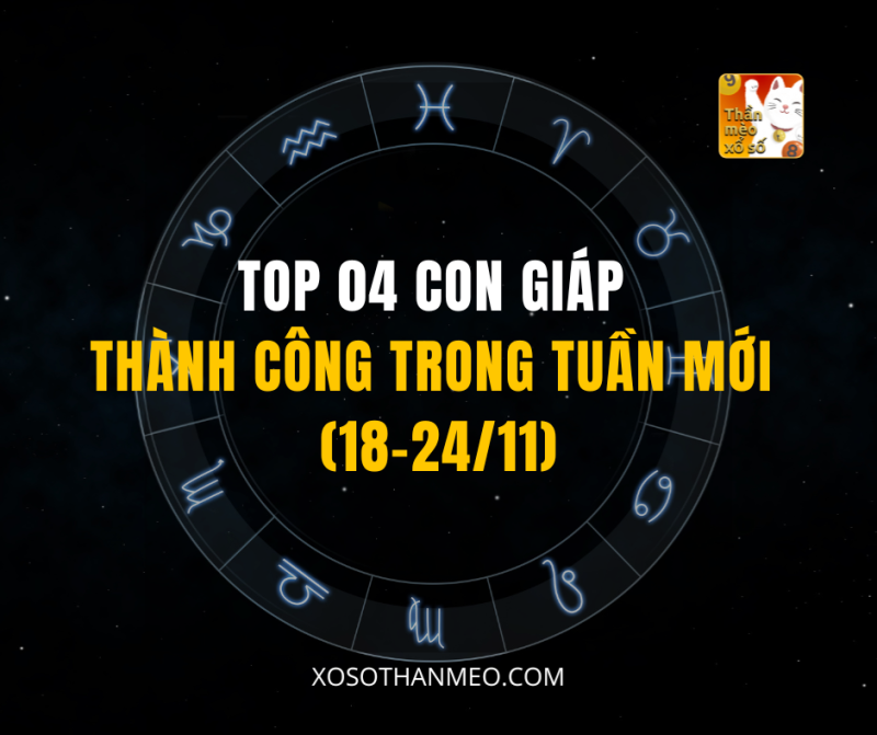 TOP 04 CON GIÁP THÀNH CÔNG TRONG TUẦN MỚI (18-24/11)