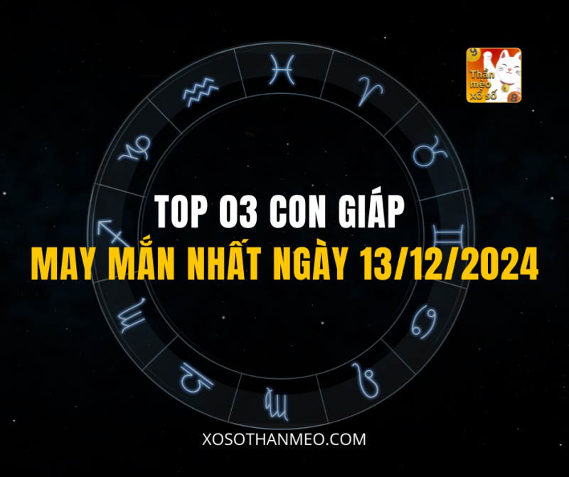 TOP 03 CON GIÁP MAY MẮN NHẤT NGÀY 13/12/2024